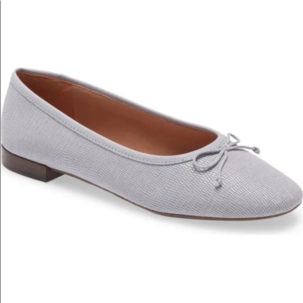 Madewell Light Gray Textured Ballet Flats